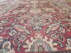 10.6 x 14.2 ANTIQUE FINE HERIZ VINTAGE SERAPI USHAK KAZAK TURKISH