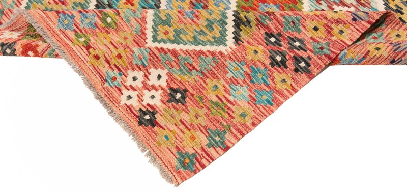 Kelim Afghan 190x132 cm Handwoven Oriental Carpet Rug Kilim gallery