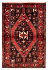 Vintage Hand-Knotted Area Rug 4’6″ x 6’8″ Traditional Oriental Wool Carpet
