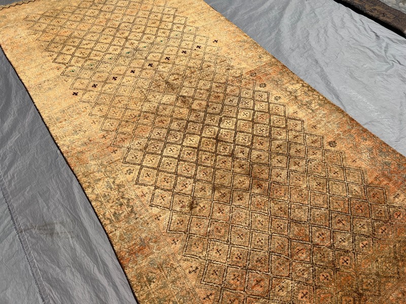 Terracotta Antique Afghan Muted Rug 5x10 Geometric Baluchi Neutral Tribal Carpet gallery
