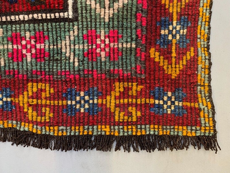Small Vintage Turkish Kilim Rug 116x89 cm Wool Kelim gallery