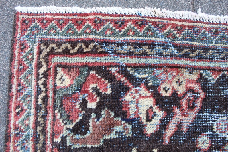 Antique Worn Traditional Hand Made Turkish Oriental Wool Red Carpet 317x217cm gallery