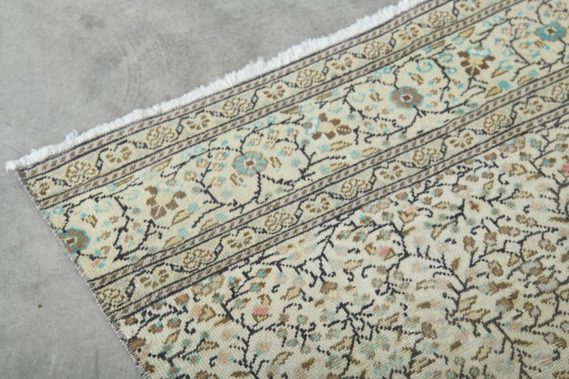 Turkish Rug Runner Hand-Knotted Carpet Vintage Runner Oushak Rug 2x10 ft,1205 gallery