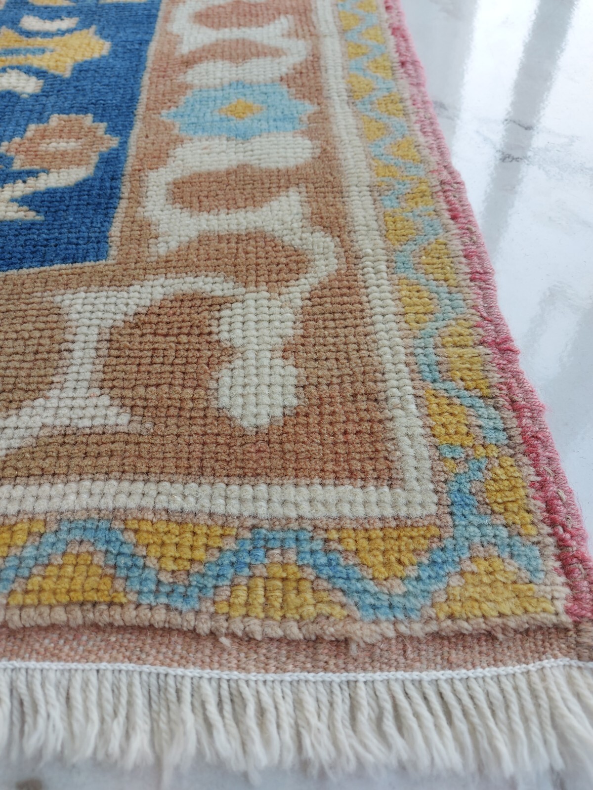 3x5 Antique Oushak Carpet Rug Turkish Faded Oshak Rug Handmade Medium Rug gallery