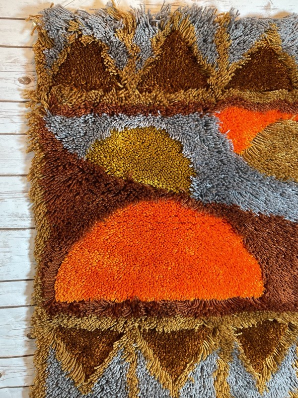 Vintage RYA Shag Rug Wall Art MID-CENTURY MODERN MCM Scandinavian gallery
