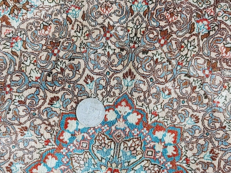 FINEST ANTIQUE HANDMADE 100% NATURAL SILK CHINESE RUG 3,000,000 KNOT/SQM 72X49" gallery