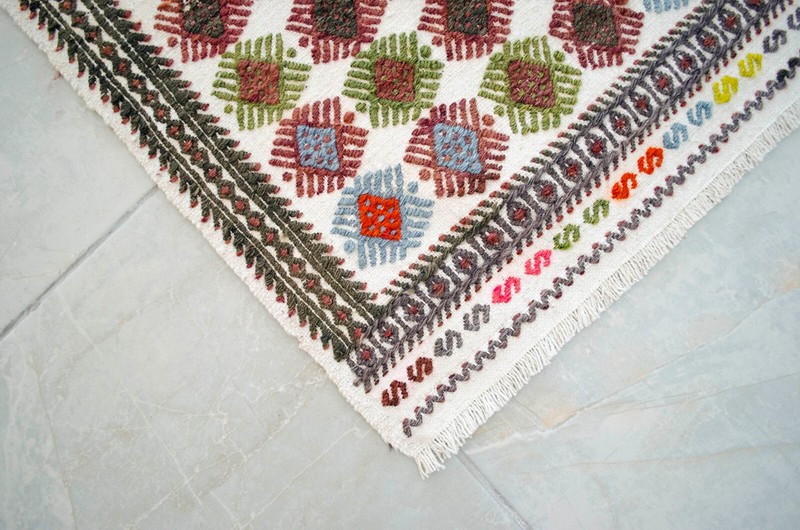 2x3 Rug HandMade Turkish Rug, Braided Sofreh Rug Vintage Small Rug 2′2″ x 2′7″ gallery