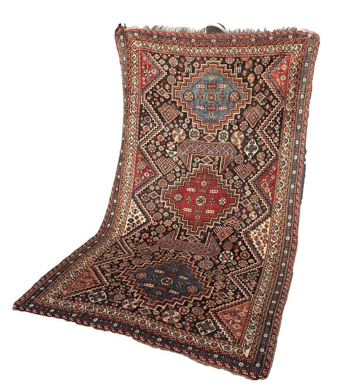 Auth: Antique Qasqai Nomadic Rug Outstanding Collectors Organic 6x10 gallery