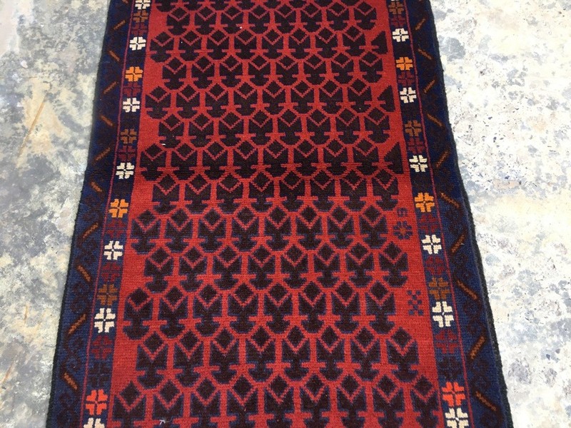 Vintage Afghan Taimani Rug Hand Knotted Bokhara Wool Area Rug 3x5 ft Free Ship gallery