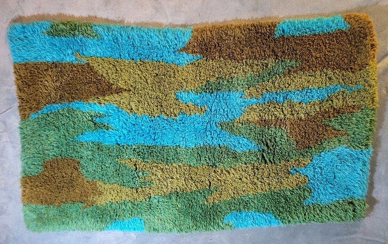 Vintage RYA Mid-century Decor 60s shag rug excellent condition 61×36 gallery