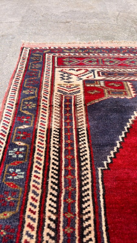 3'2'' X 5'2'' Vintage Carpet Natural Village Rug Handmade Rug.SKU:T1736 gallery