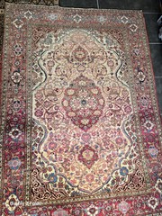 Genuine Antique Handmade Middle Eastern Rug