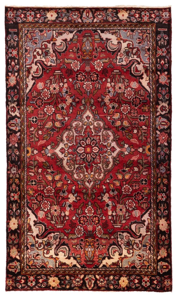 Vintage Traditional Hand-Knotted Area Rug 4'9" x 8'4" Oriental Wool Carpet
