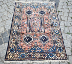 Caucasian Rug 2’7” x 3’9” ft Caucasian Fine Quality Hand Knotted Area Carpet