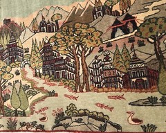 AN AWESOME SCENERY KHASHAN WALL HANGING RUG