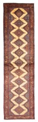 Vintage Hand-knotted Runner Rug 2’5″ x 9’8″ Traditional Oriental Wool Carpet