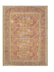 Hand Embroidered Needlework Vintage Kashmiri Textile Wall Hanging 6 x 4 Ft