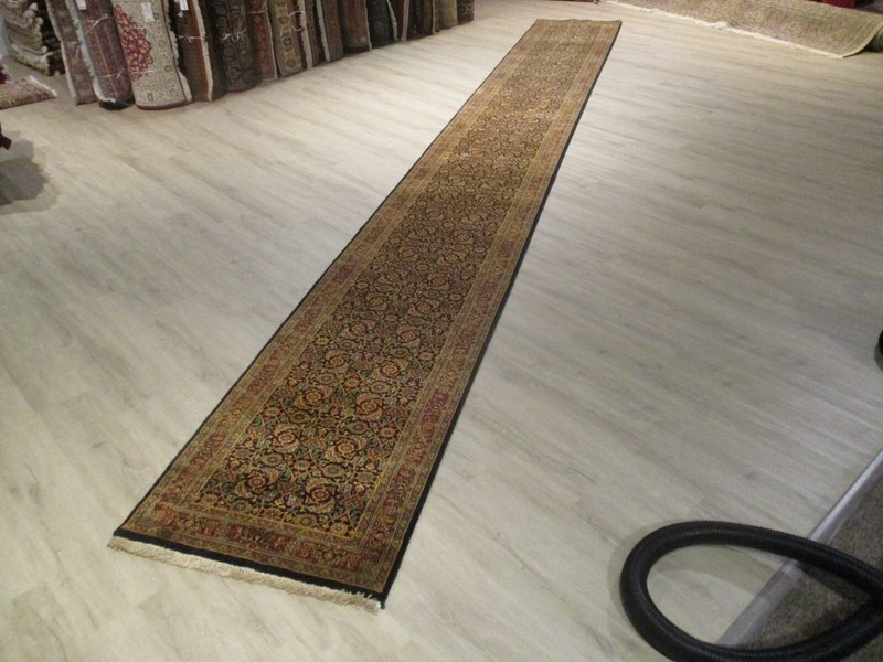 20' FEET Runner Herati Mahi Allover-pattern Handmade-knotted Rug Wool 583140 gallery