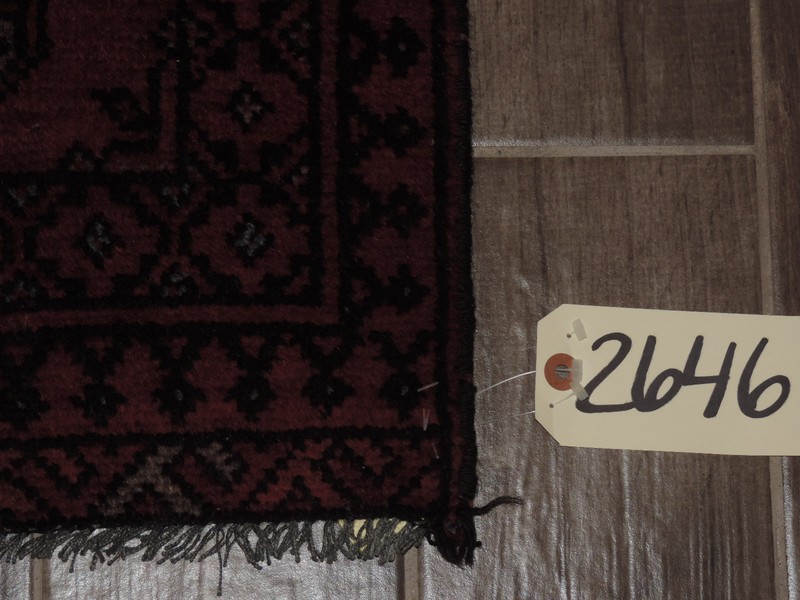 18" x 22" Handmade Afghan Bokharra Wool Rug gallery