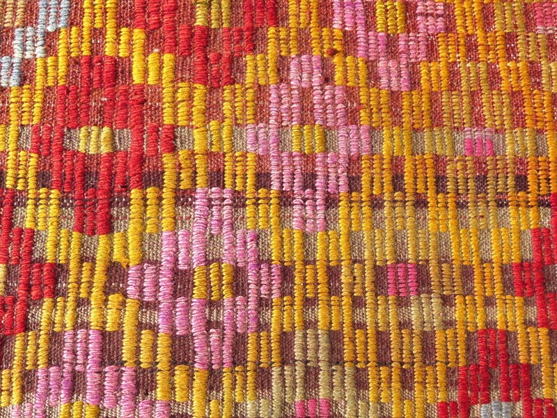Turkish Kilim Runner Embroidery Rug, Hallway Carpet Rugs Corridor Kelim 44"x105" gallery