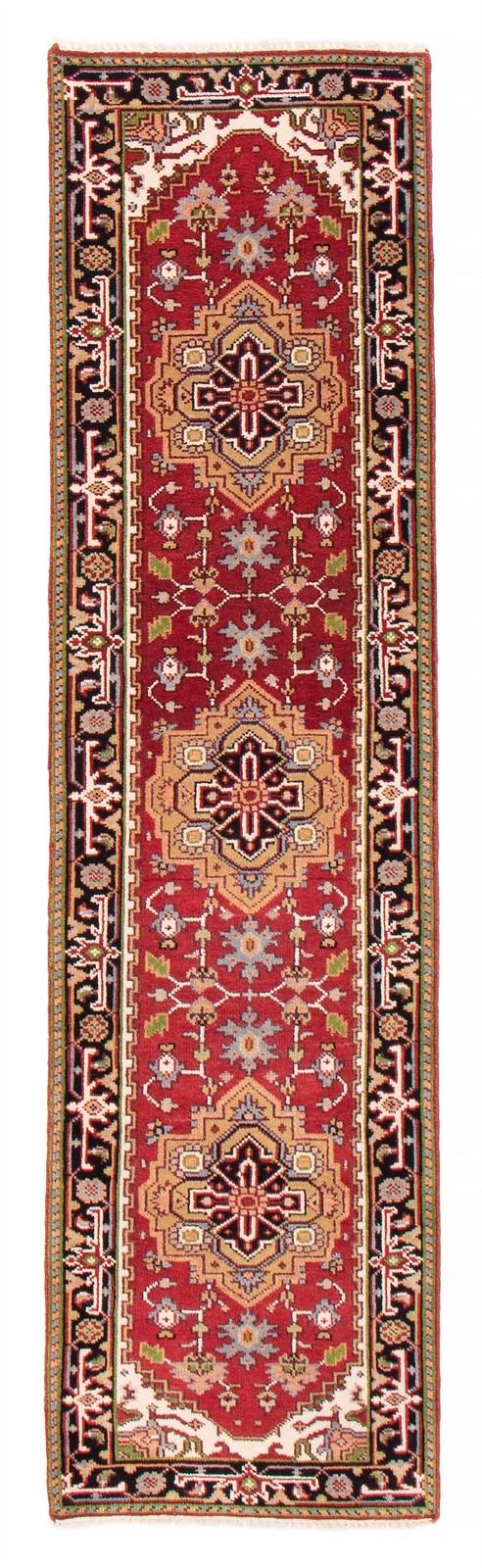 2'7" x 9'11" Vintage Hand-knotted Runner Rug Traditional Oriental Wool Carpet gallery