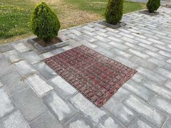4×6 Large Vintage Afghan Wool Rug