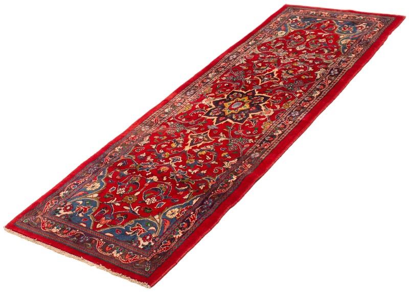 3'6" x 10'4" Vintage Hand-knotted Runner Rug Traditional Oriental Wool Carpet gallery