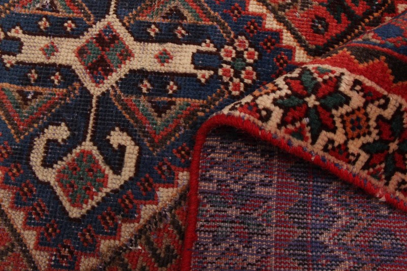 3'5" x 9'7" Vintage Hand-knotted Runner Rug Traditional Oriental Wool Carpet gallery