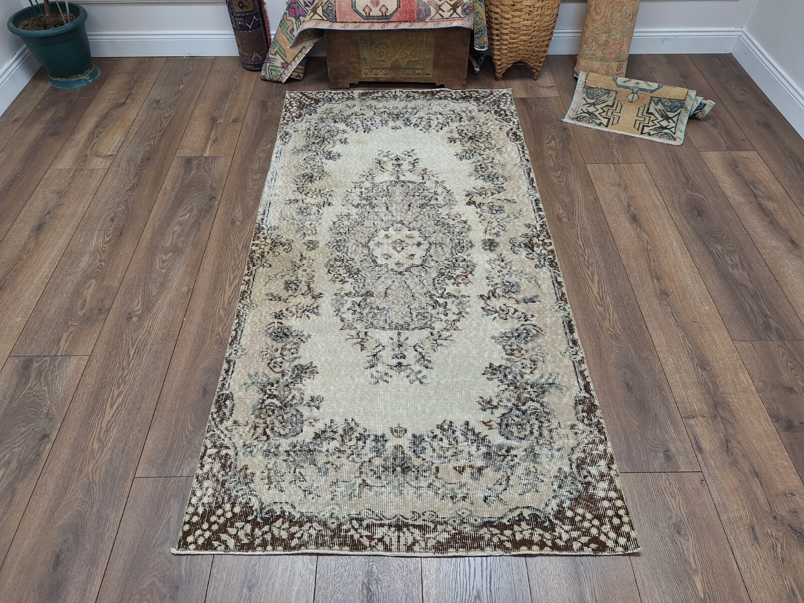 Area Rug, Living Room Rug, Handmade Area Rug, Office Rug, 3.6x6.9 ft gallery