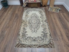 Area Rug, Living Room Rug, Handmade Area Rug, Office Rug, 3.6×6.9 ft