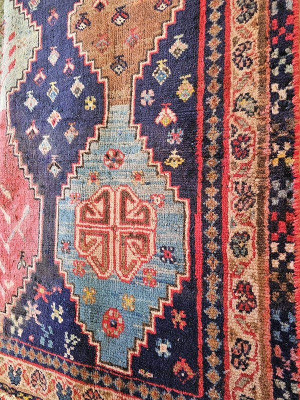4.4x6.7 ANTIQUE VEG DYE SERAPI TURKISH VINTAGE KAZAK SHIRVAN Hand Knotted gallery