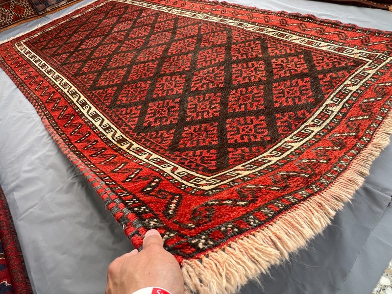 160 X 290 cm Vintage Natural Vegetable Dye Jamshiri Nomad Maldari Belouch Carpe gallery