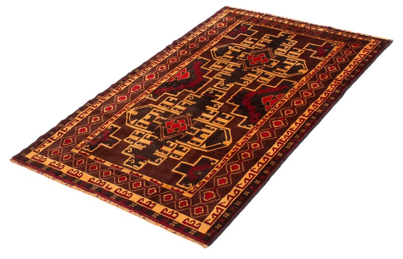 Traditional Vintage Hand-Knotted Area Rug 4'1" x 6'7" Oriental Wool Carpet gallery