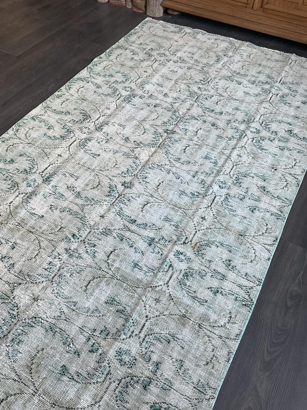 Vintage Handmade Turkish Wool Rug, 5x9 Rug For Living Room, Outdoor Rugs gallery