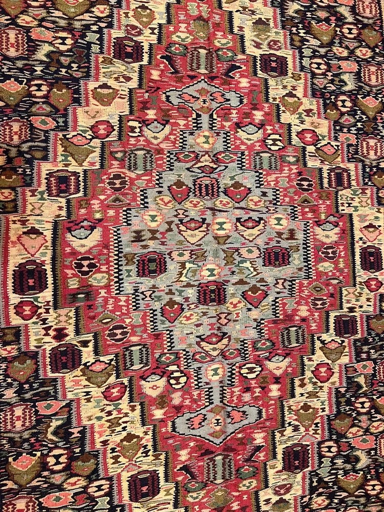 10 X 7 FT Stunning Vintage Super Fine Quality Senneh Knots Floral Kilim