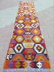 Hallway Rug, Vintage Turkish Kilim Runner 23″X121″Long Aisle Rug, Carpet Runner