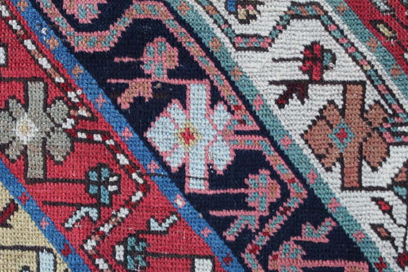 Antique Hand Made Traditional Turkish Oriental Wool Gold Yellow Runner 326x93cm gallery