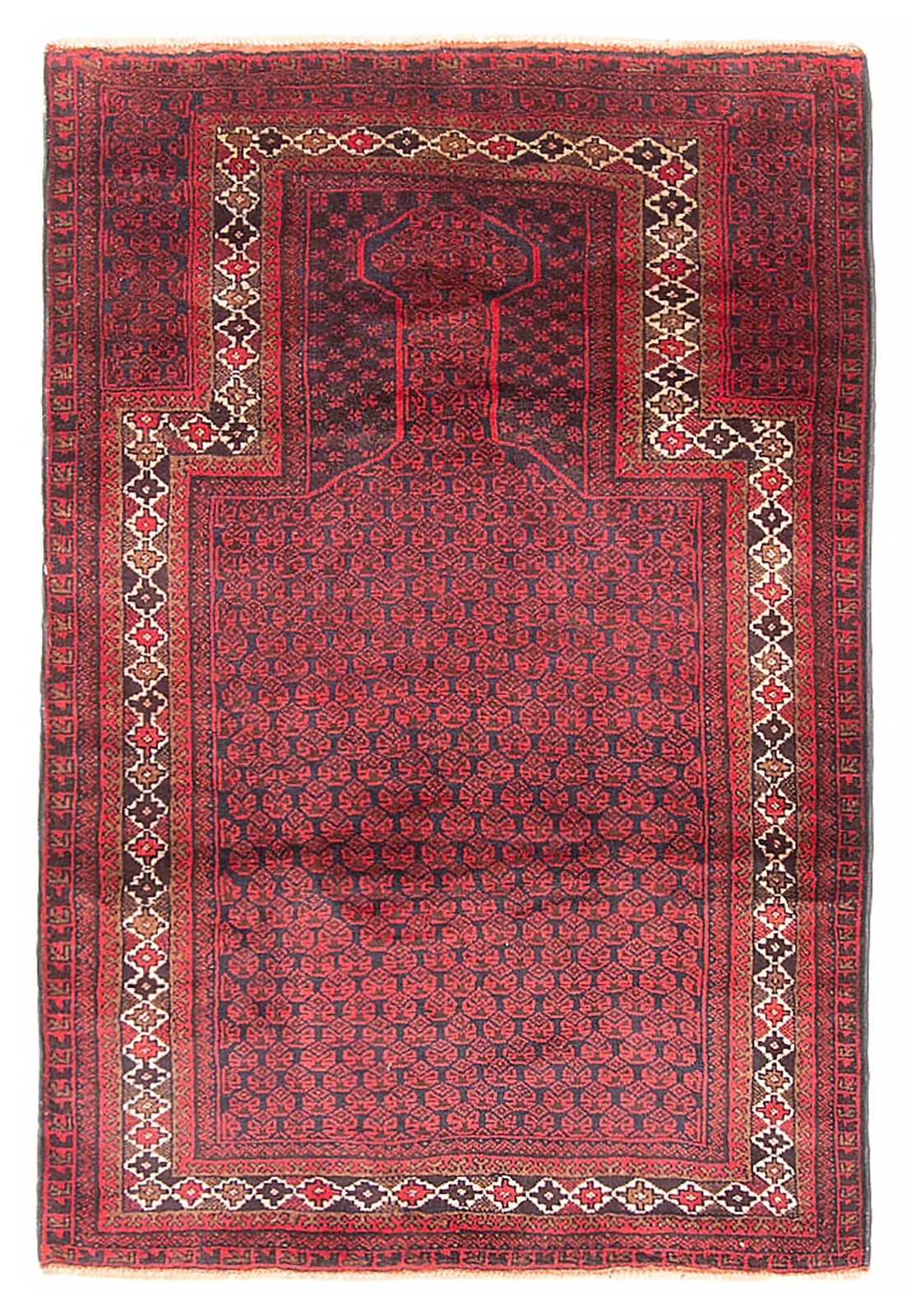 Traditional Vintage Hand-Knotted Area Rug 2'11" x 4'5" Oriental Wool Carpet gallery