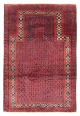 Traditional Vintage Hand-Knotted Area Rug 2’11” x 4’5″ Oriental Wool Carpet