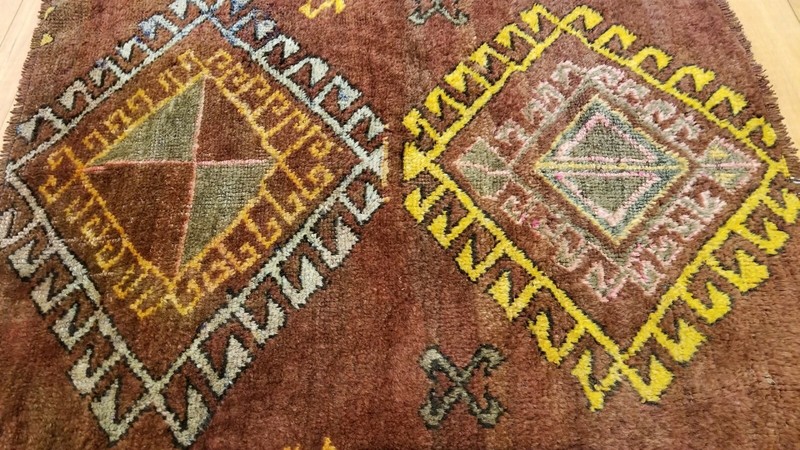 Primitive Antique 1940-1950s Wool Pile, Wool Color Kurdish Tribal Rug 2'3''x3' gallery