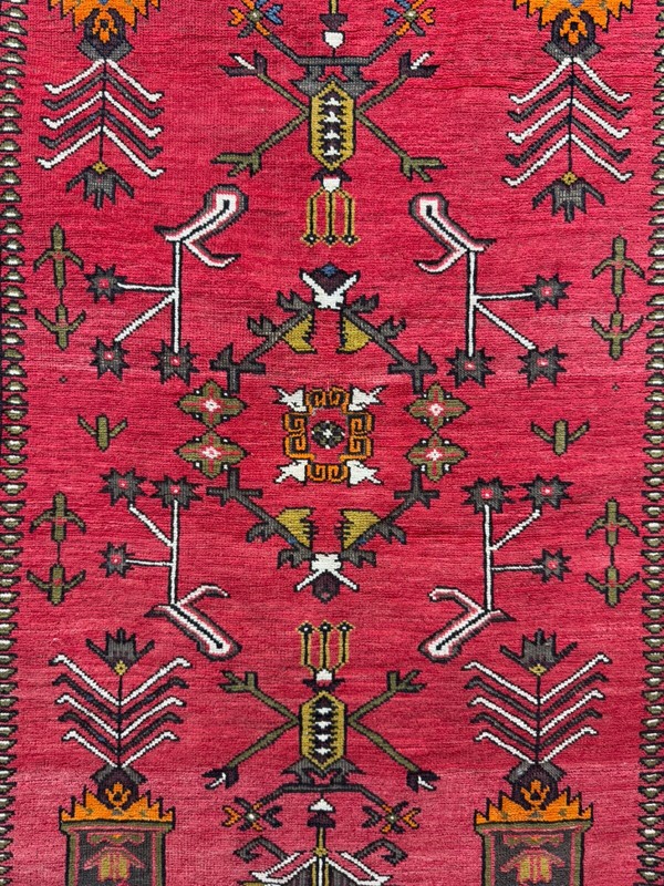 Vintage Fabulous Hand Knotted Turkey Wool Rug Floor Area Wall Hanging 169x110 Cm gallery