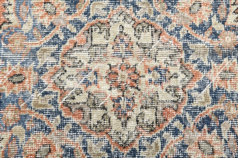 Antique turkish rug, hand-knotted vintage carpet,oushak muted area rug 4x8 1318 gallery