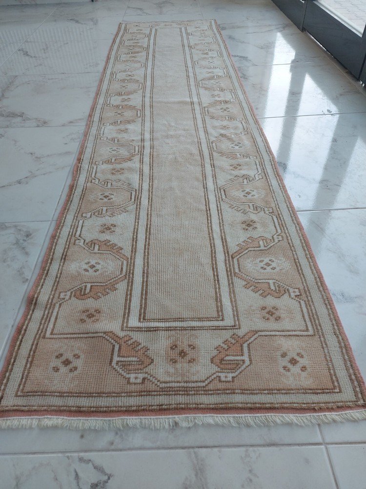3x10 Antique Runner Rug Turkish Carpet Rug Natural Corridor Rug Oriental Rug