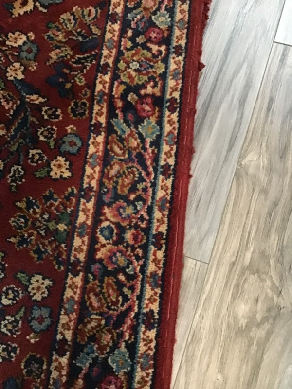 Karastan Rug 2’6”x 4’3” Red Sarouk Rug Series #700 Style 785 Wool gallery
