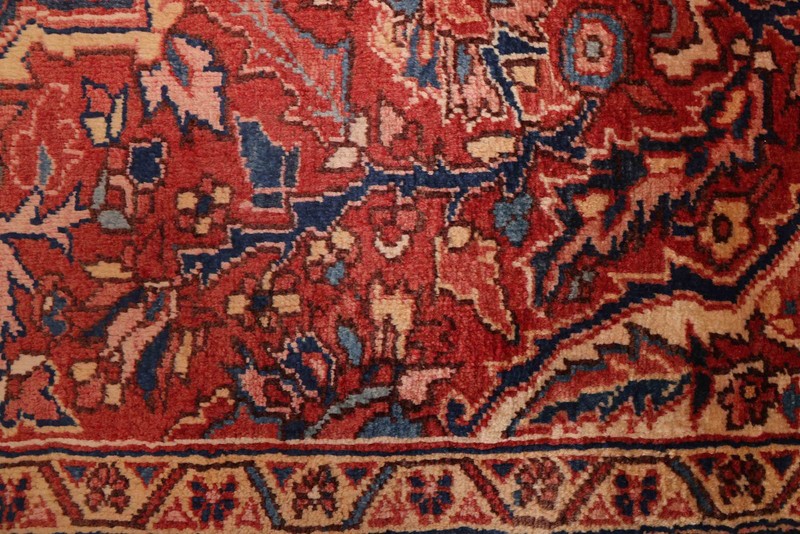 Vintage Geometric Area Rug 7'10" x 10'10" Traditional Hand-Knotted Wool Carpet gallery