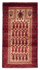Vintage Hand-Knotted Area Rug 3’1″ x 5’3″ Traditional Oriental Wool Carpet