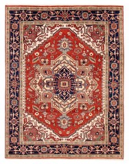 Vintage Hand-Knotted Area Rug 7’9″ x 10’2″ Traditional Oriental Wool Carpet
