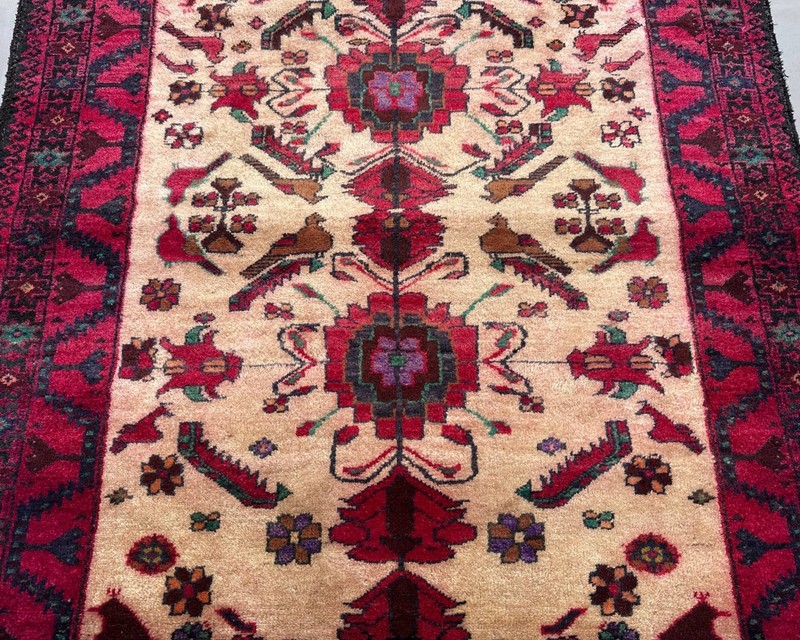 Vintage Afghan Baluchi area rug 3'4 x 5'2 Tribal wool Boho carpet gallery
