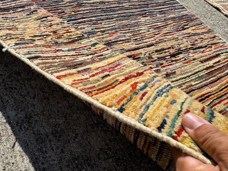 3x5 VINTAGE ORIENTAL RUG WOOL HAND-KNOTTED HANDMADE geometric tribal gabbeh fine gallery