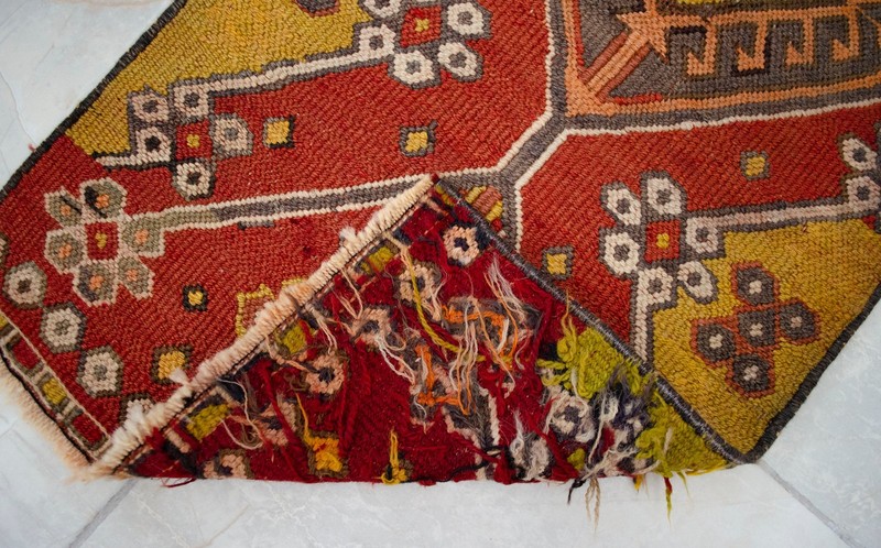 Vintage Rug, Antique Rug, Handmade Rug, Turkish Rug, Soumak Kilim, Jajim 1x3 ft gallery